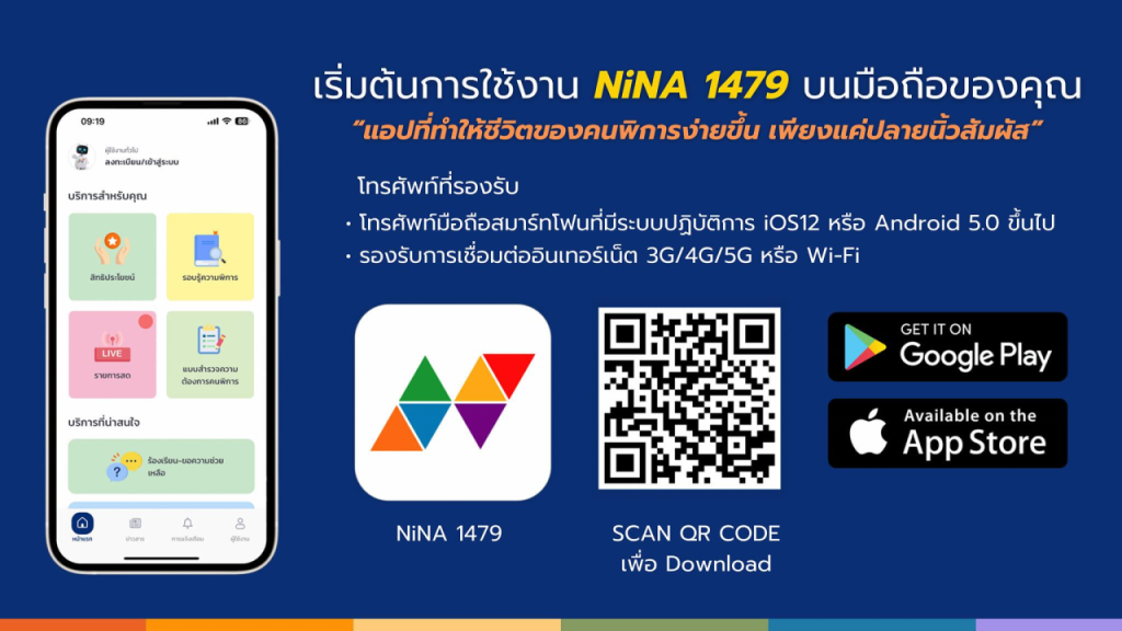 Nina1479 ชุมชนออนไลน์ เพื่อนคนพิการ และครอบครัว