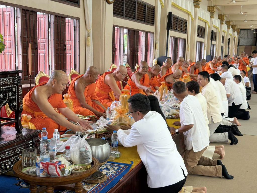 DIPROM CENTER 3 ร่วมพิธีเจริญพระพุทธมนต์และพิธีทำบุญตักบาตร เนื่องในเทศกาลวันอาสาฬหบูชาและเข้าพรรษา พุทธศักราช ๒๕๖๙