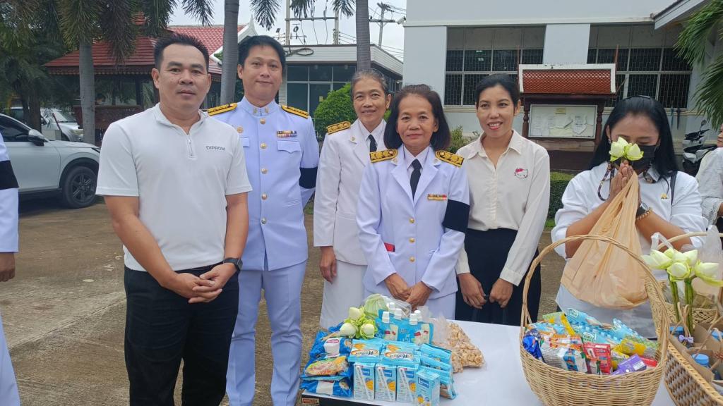 DIPROM CENTER ๓  เข้าร่วมพิธีสวดพระพุทธมนต์และทำบุญตักบาตร ถวายเป็นพระราชกุศลฯ